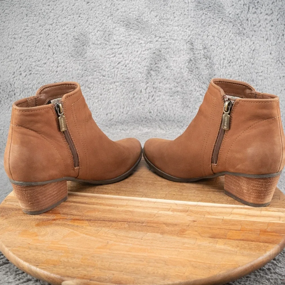 Blondo‎ Boots Valli Cognac Nubuck Waterproof Ankle Booties Sz 8 Boot